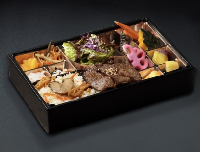 松茸＆A5和牛カルビのおせち弁当【お茶付き】