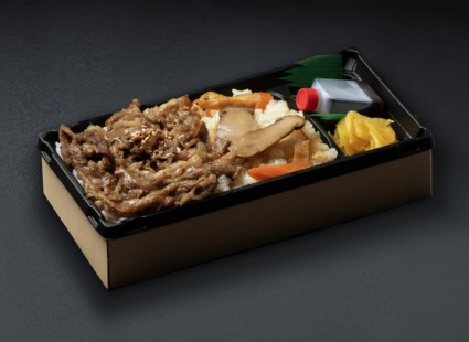 松茸＆特選A5和牛の炭焼きカルビ重【お茶付き】