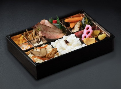 松茸＆A5ランク黒毛和牛ステーキ弁当【お茶付き】