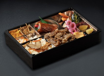 松茸＆炭焼きカルビ＆絶品うなぎ弁当【お茶付き】