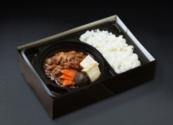 「加熱容器」A5ランク黒毛和牛のあつあつすき焼き弁当